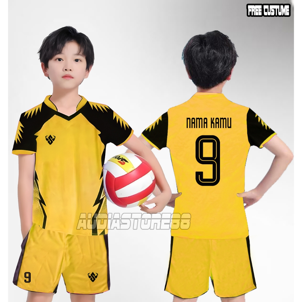 FREE SABLON BAJU BADMINTON FUTSAL BOLA VOLY ANAK ANAK MURAH BAGUS