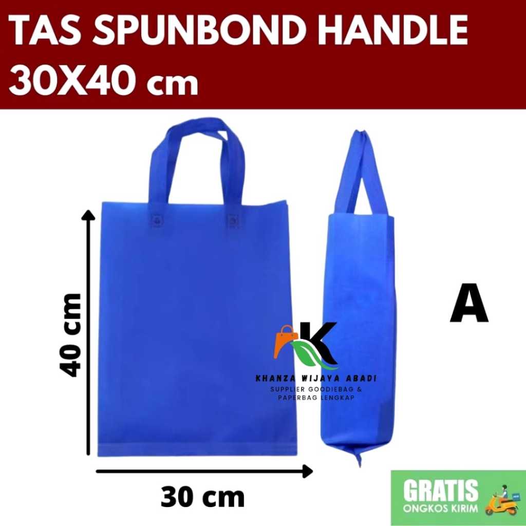 

Tas spunbond 30x40 / 75gsm / harga satuan