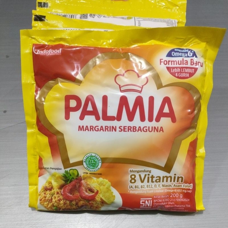 

Palmia margarine/serbaguna/Indofood/200gr/exp Juni 2025