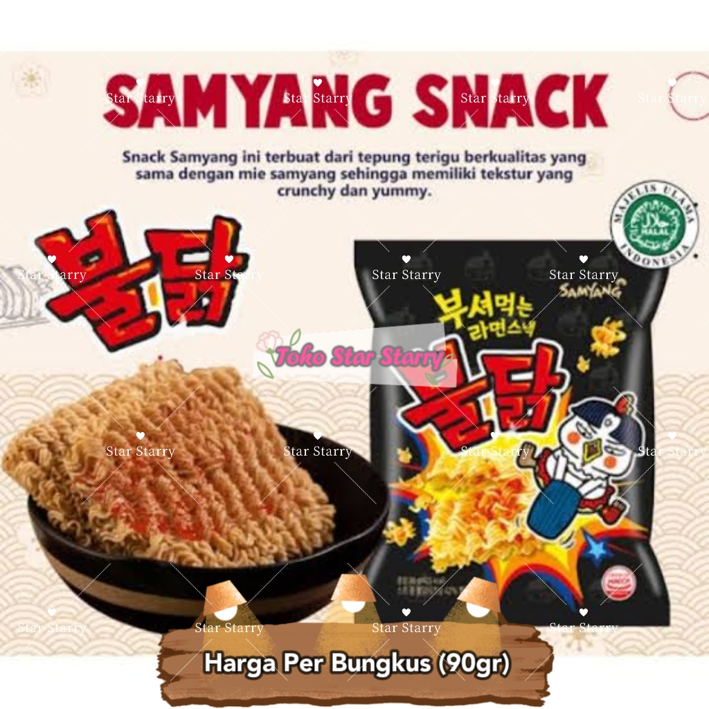 

[Per Pcs] ORI Samyang Hot Chicken Ramen Snack 90Gr Snack Viral Halal Mui