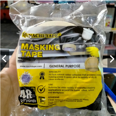 

Masking Tape 48mm / Lakban Kertas solasi kertas 48 mm tebal