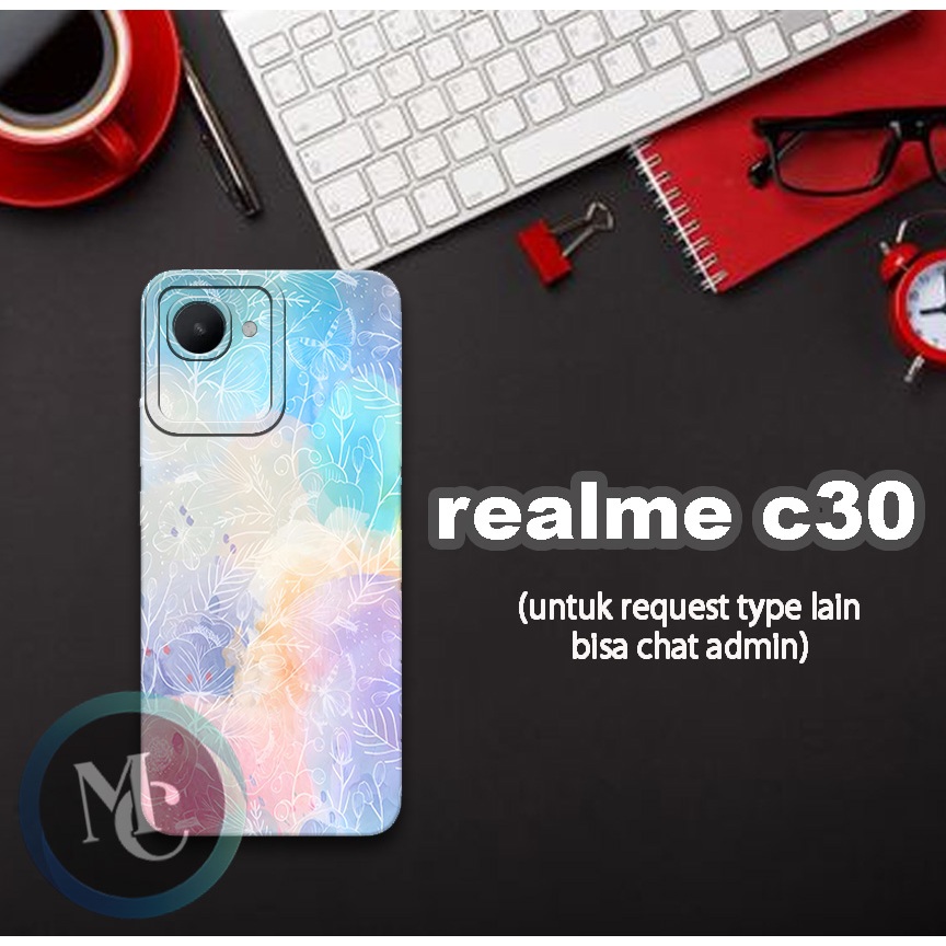 CC33/ Softcase karet lentur untuk realme c30/Motif cewek/case realme c30/kesing realme c30/silicon r