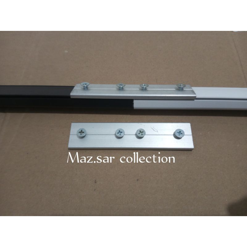 Sambungan Besi Batang Gorden Rel Kotak Alkan Oval