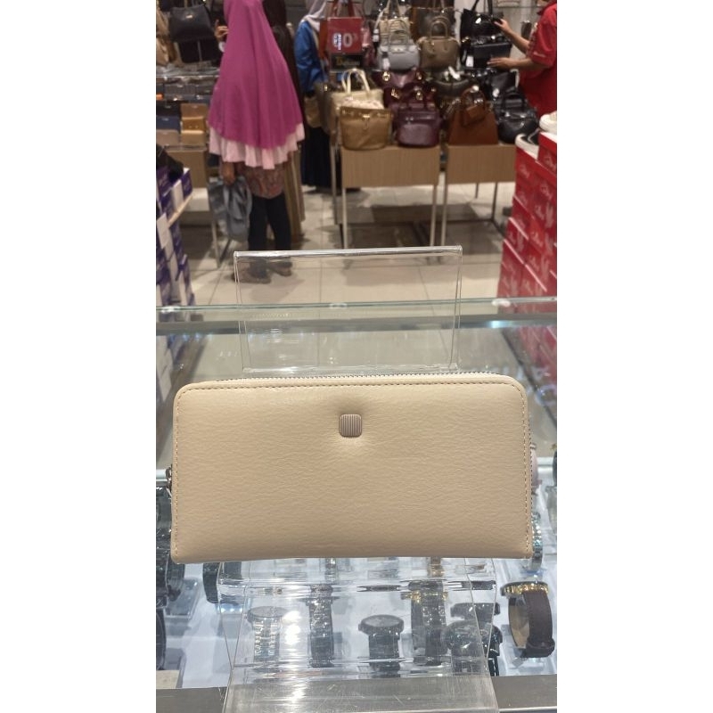 LES FEMMES - Wallet Long / Dompet Panjang Wanita Warna Beige Original