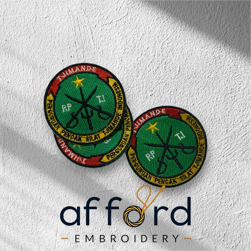 Bordir Logo Tjimande / Logo PPTI cimande / bet tjimande bordir