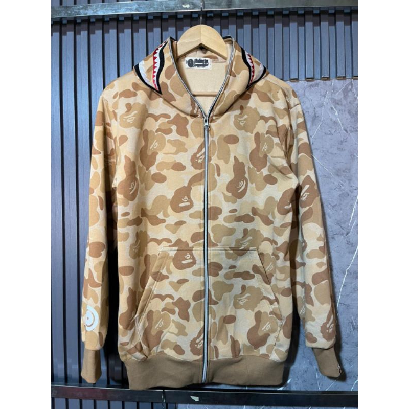 HOODIE ZIPPER BAPE COKLAT CAMO