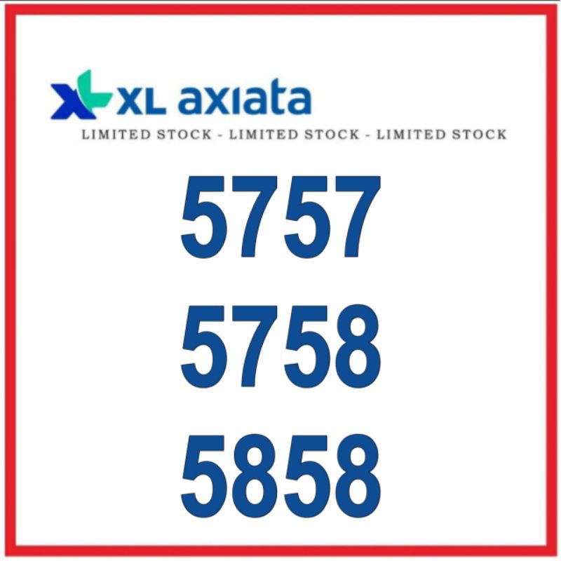 kartu perdana nocan xl axiata hoki maju mapan 5757 5758 5858