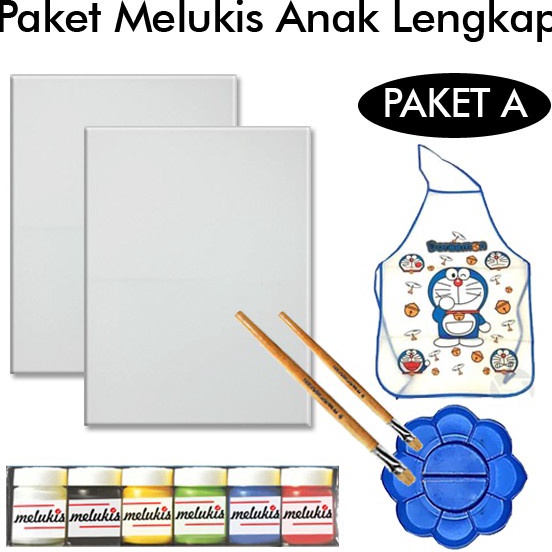 

Pusat Original KANVAS LUKIS ANAK LENGKAP CAT KUAS PALET PAKET A