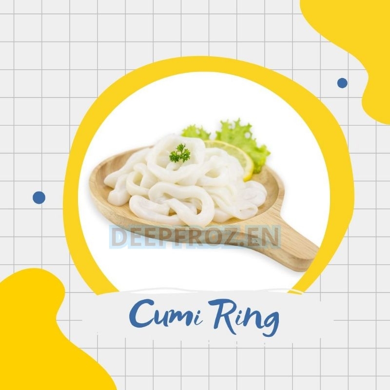 

Cumi Ring Impor | Cumi Calamari | Calamari Rings | Cumi Frozen 1kg