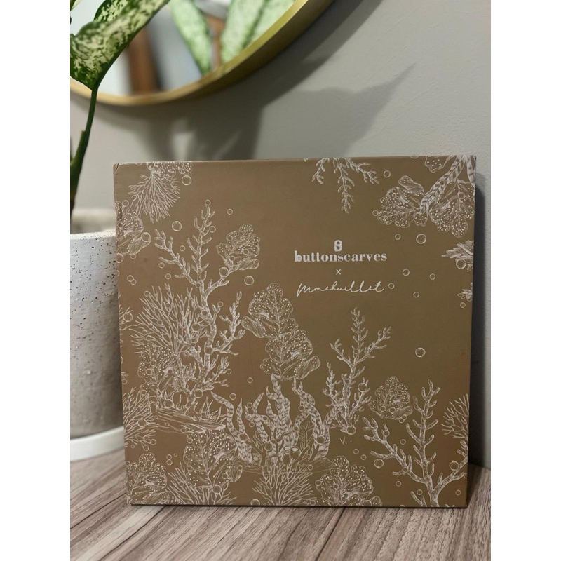 Buttonscarves x Mmehuillet El Mar Minorca Voile Square in Seaweed (Preloved)