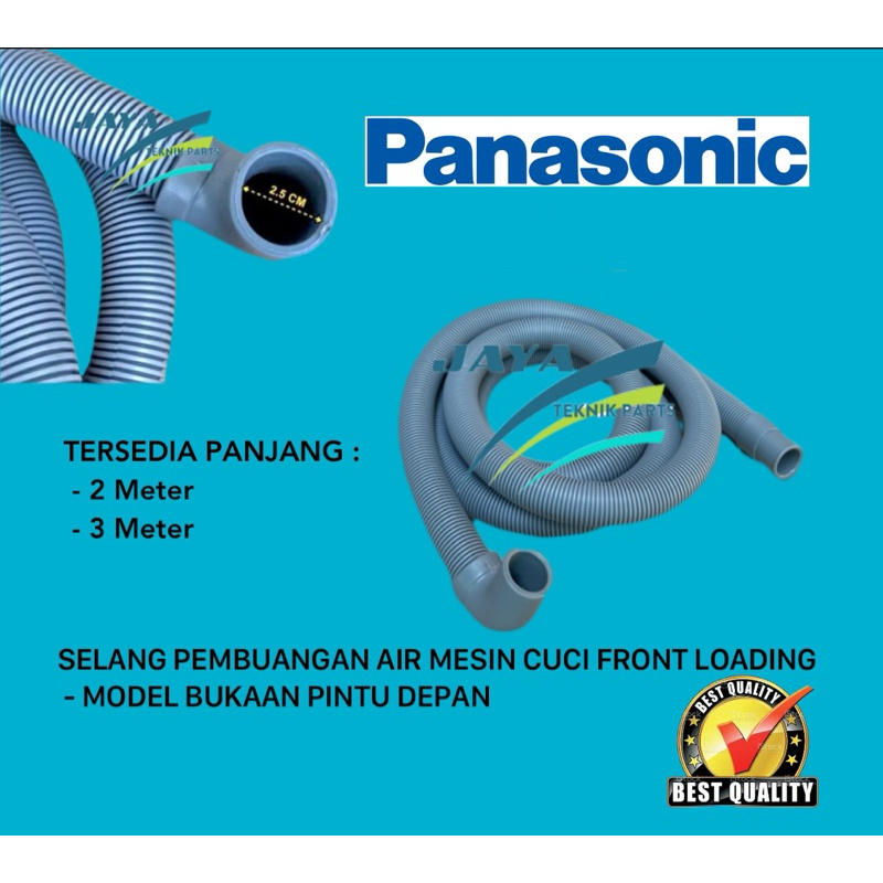[ PANASONIC Front Loading ]Selang Pembuangan Mesin Cuci Front Loading Panasonic 2 Meter / 3 Meter