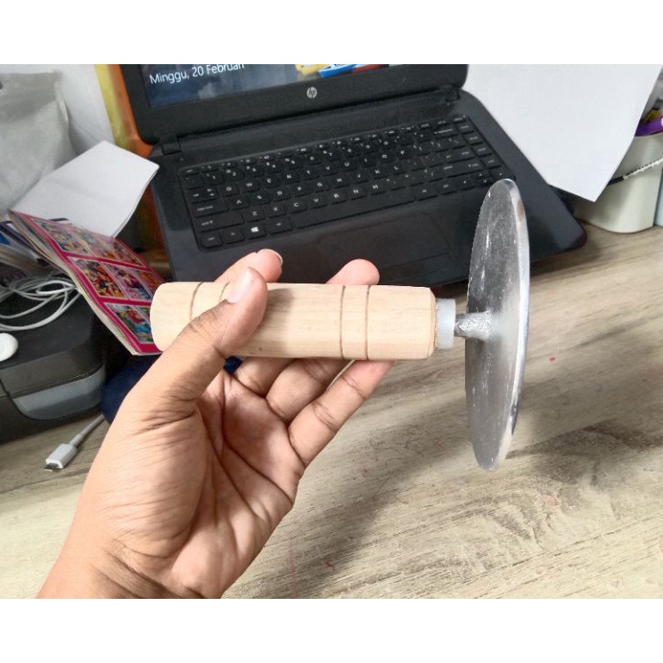 Ready Update  Alat tekan hotteok kue lapis penekan gorengan cetakan press roti panggang aluminium co