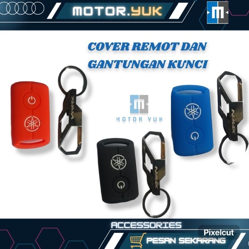 gantungan kunci logo NMAX plus cover remot NEW NMAX 2021 2021