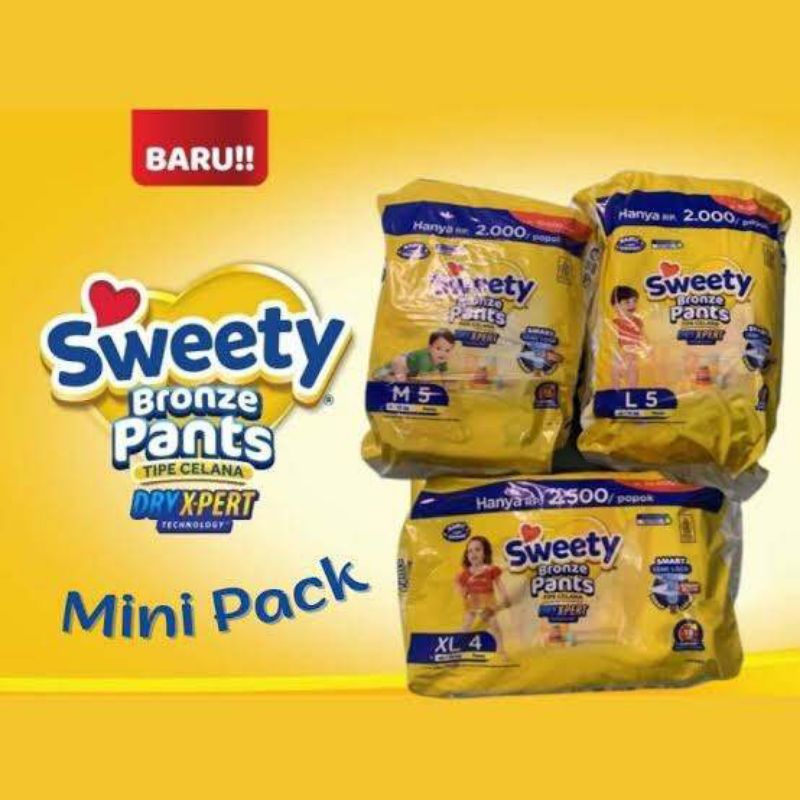 Sweety Bronze Pants Tipe Celana Mini Pack