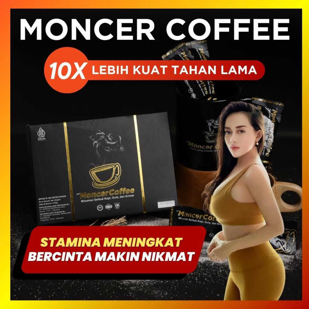 

MOONCEER COFFEE ORIGINAL l KOPI PENINGKAT KEKUATAN TEMPUR PRIA JAWARA TERLARIS BPOM HALAL ORIGINAL