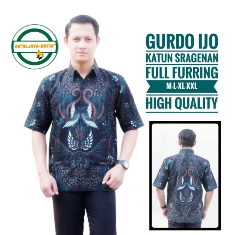 Kemeja batik Gurdo ijo By aljaya batik