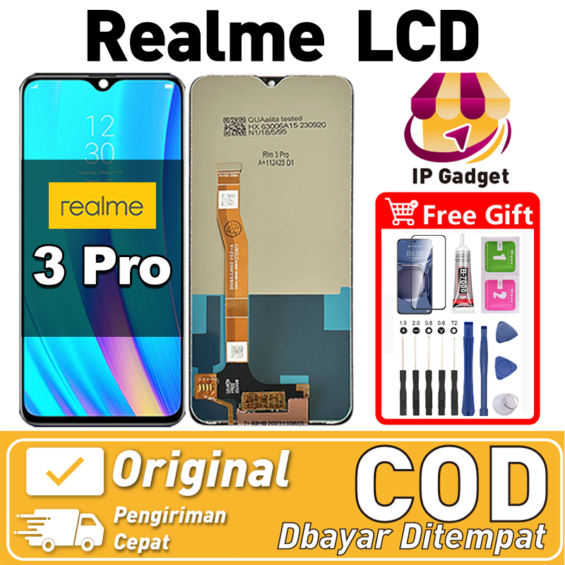 Original Lcd REALME 3 pro fullset ori asli Layar hp touchscreen Sentuh Versi Tinggi COD