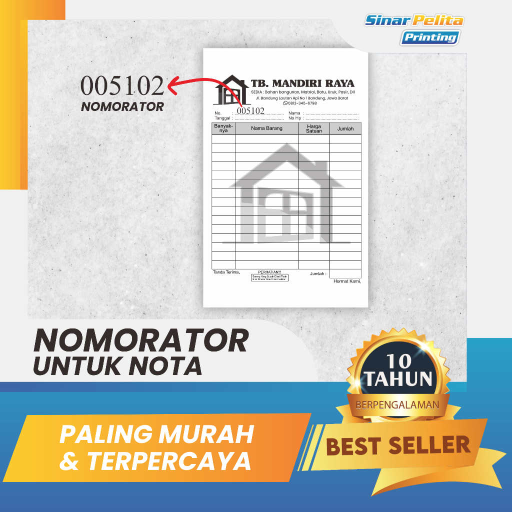 

Tambah Nomorator Nota/Bon