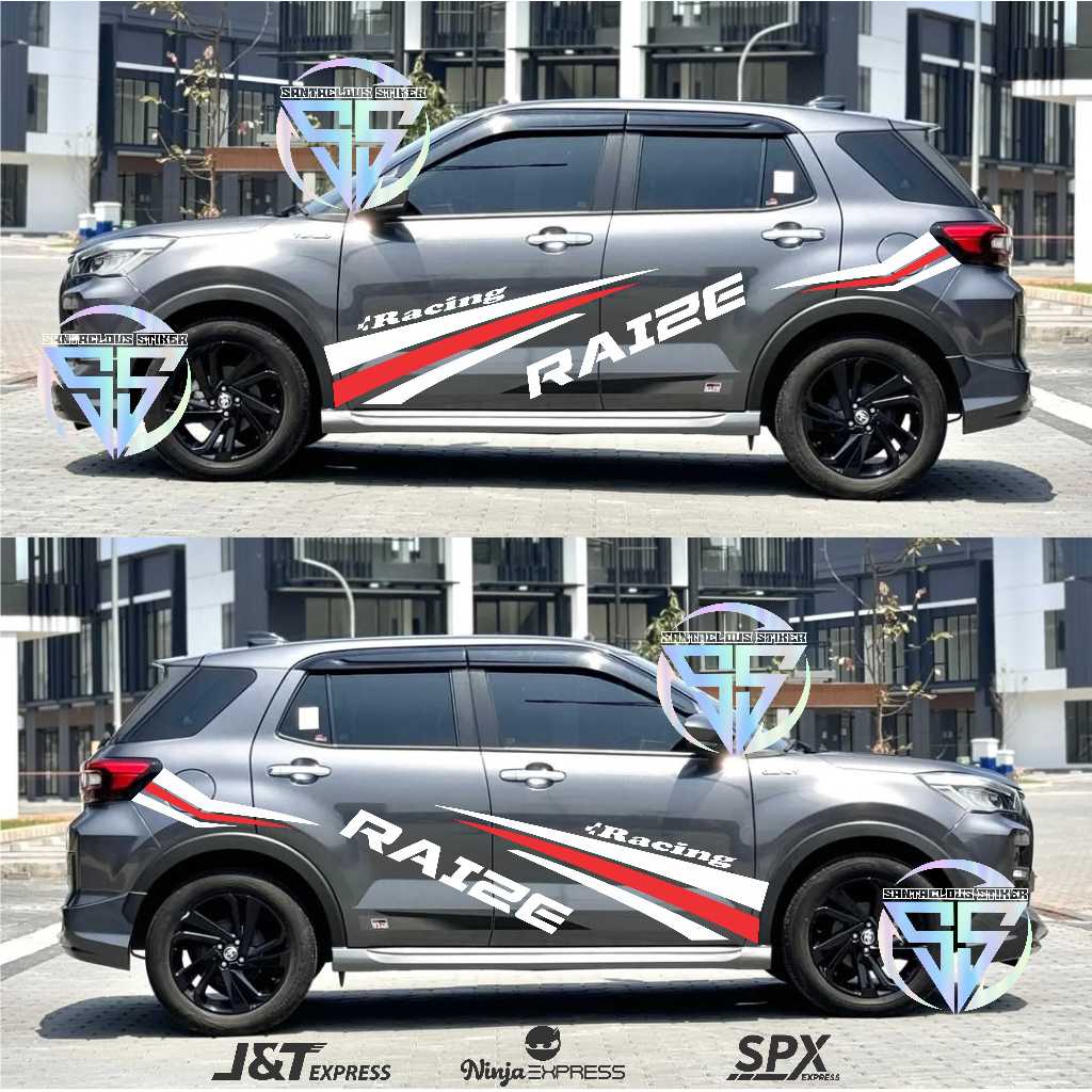 STICKER STIKER MOBIL RAIZE CUTTING STICKER MOBIL TOYOTA RAIZE