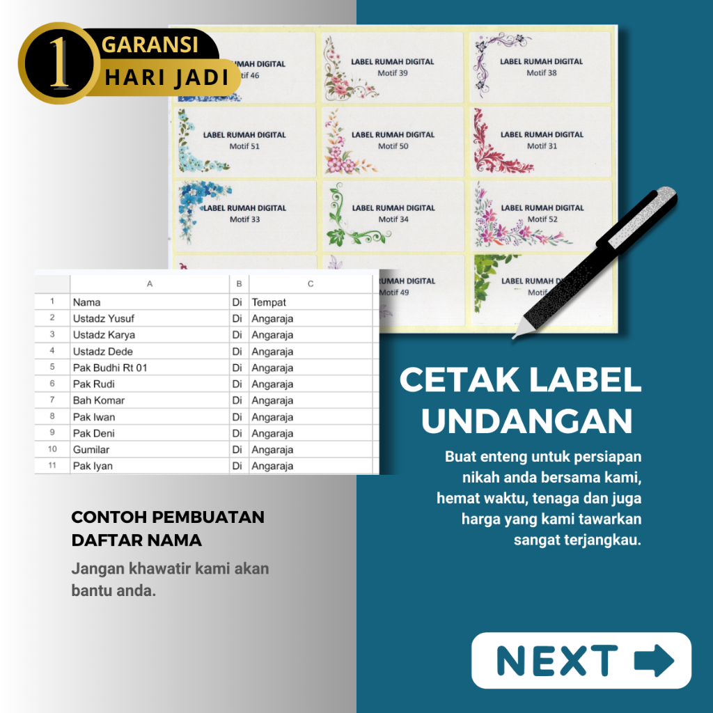 

Cetak Label Nama Undangan Motif Terbaru Vol 01