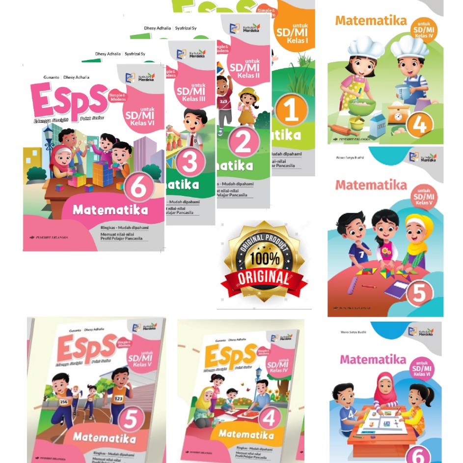 

KODE 9ALBT MATIMATIKA KURMER SD ERLANGGA KELAS 123456