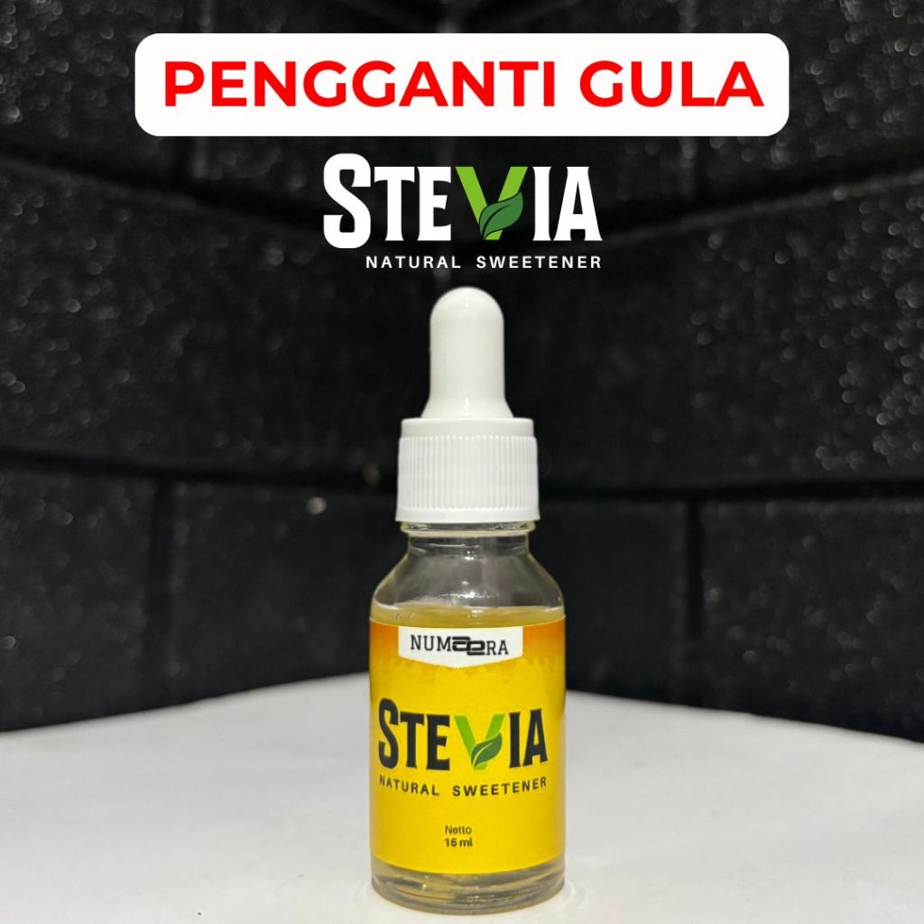 

Natural Stevia Cair 15ml / Pengganti Gula / Gula Stevia Tetes Pemanis Alami / Liquid Stevia Murni 100% Organik