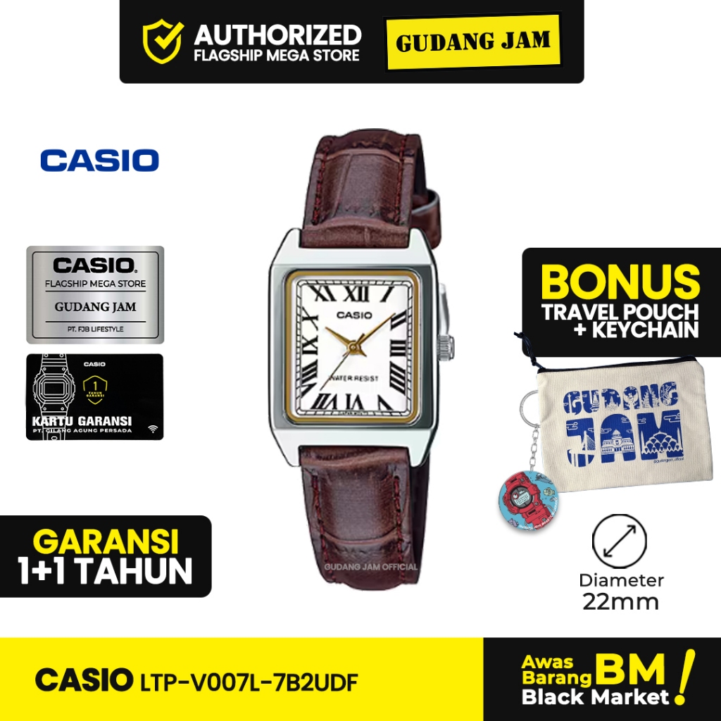 Jam Tangan Casio LTP-V007L-7B2UDF LTP-V007L LTP-V007 LTPV007L LTP V007L