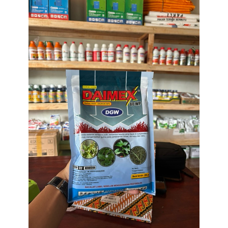 HERBISIDA DAIMEX 80 WP (250gr) - racun gulma / pembeku biji / obat pembeku biji gulma rumput / racun