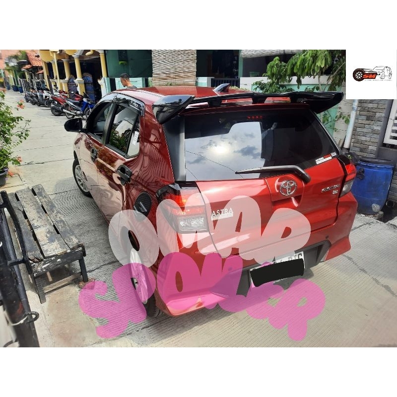 Spoiler toyota agya model urbanite