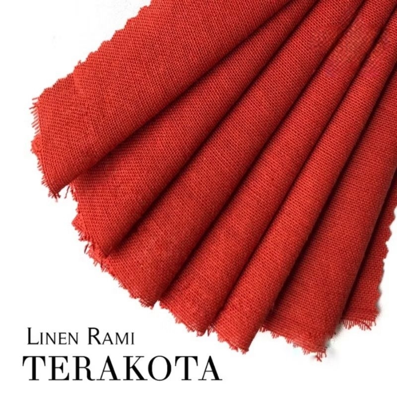 kain linen rami premium