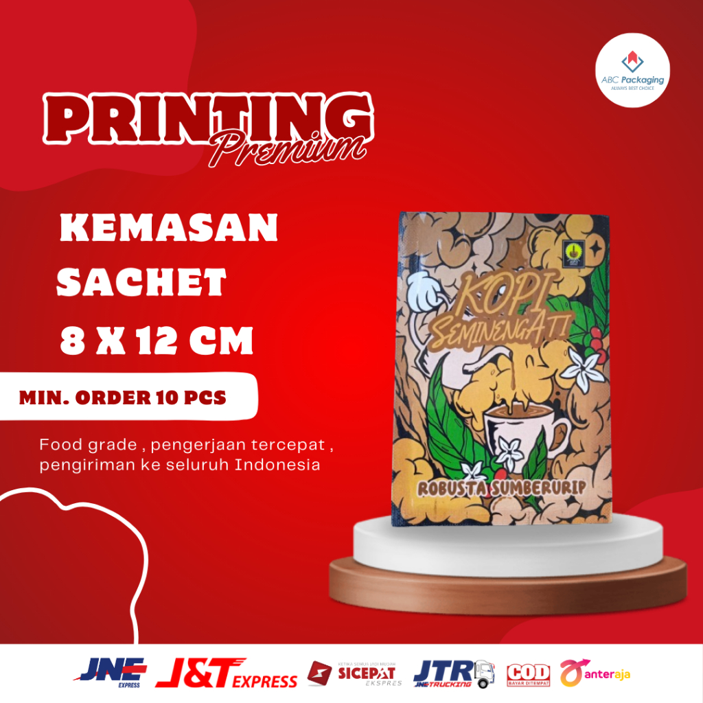 

(TERMURAH) 8x12 CM - CETAK KEMASAN SACHET FULL PRINTING MIN ORDER 100 PCS