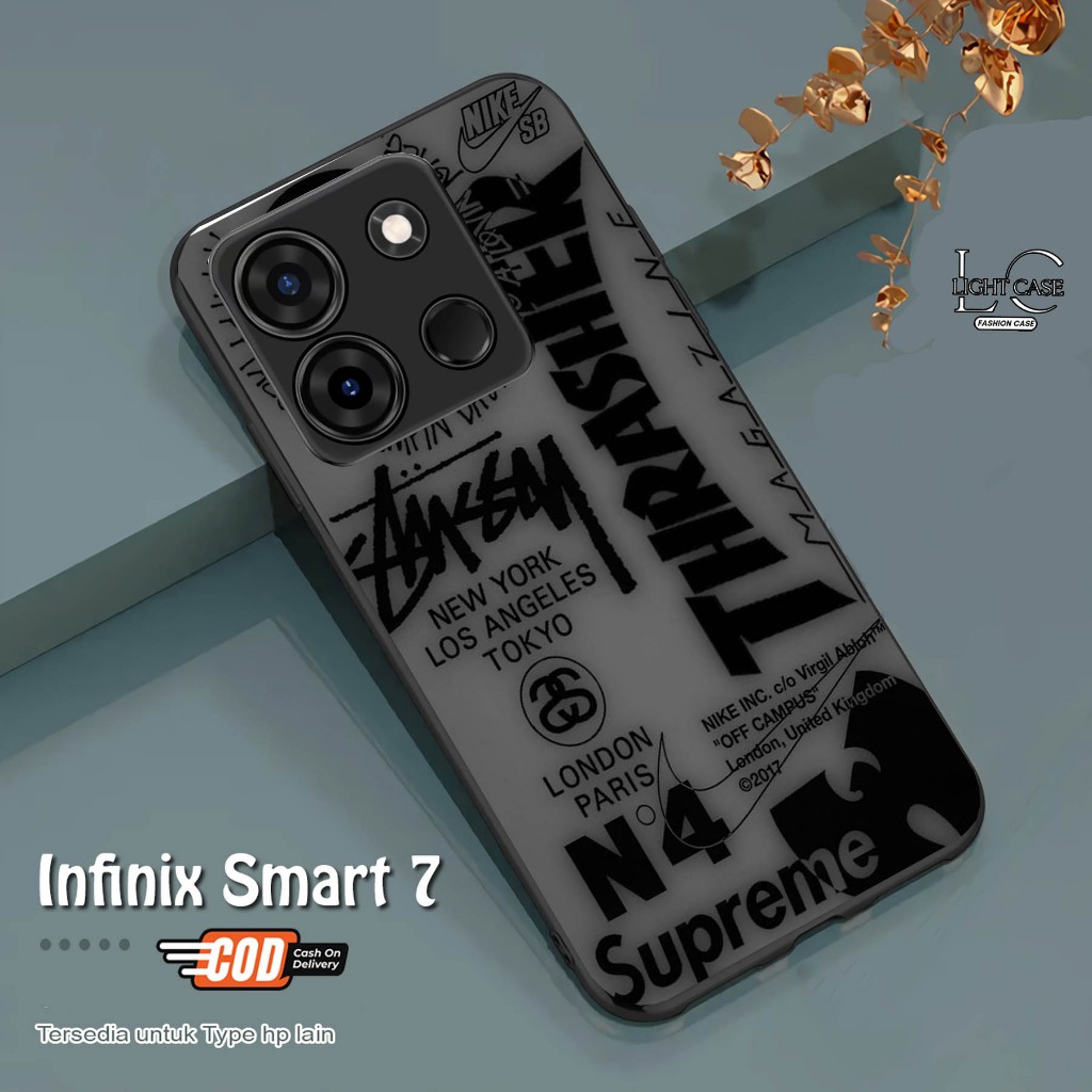 CASE GLOSSY INFINIX SMART 7 dan ALL TYPE SMARTPHONE & ANDROID Bisa request tipe Cassing Hp - Case Te