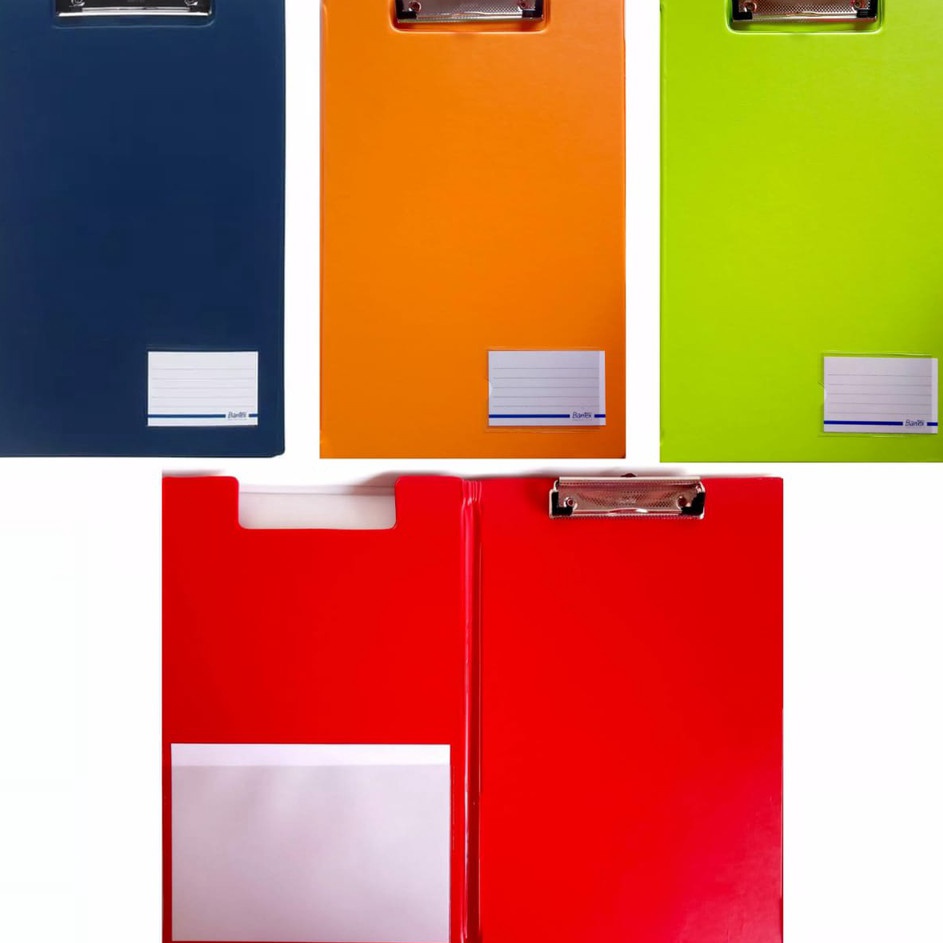 

KODE 8PVIN Pajan Ujian Bantex 4211 Colours Clipboard With Cover Ukuran Folio