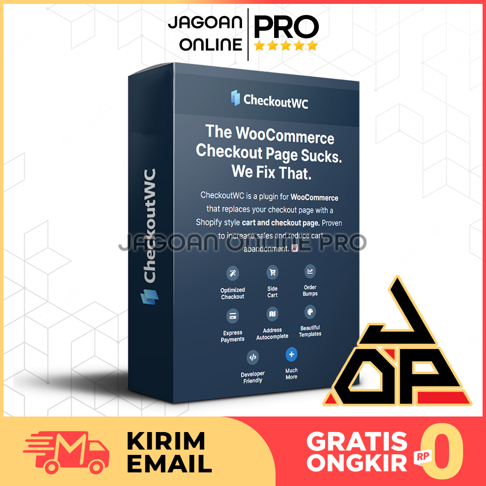 CHECKOUT WOOCOMMERCE PRO WP Plugin - Lifetime + Free Update Selamanya Unlimited Web Wordpress