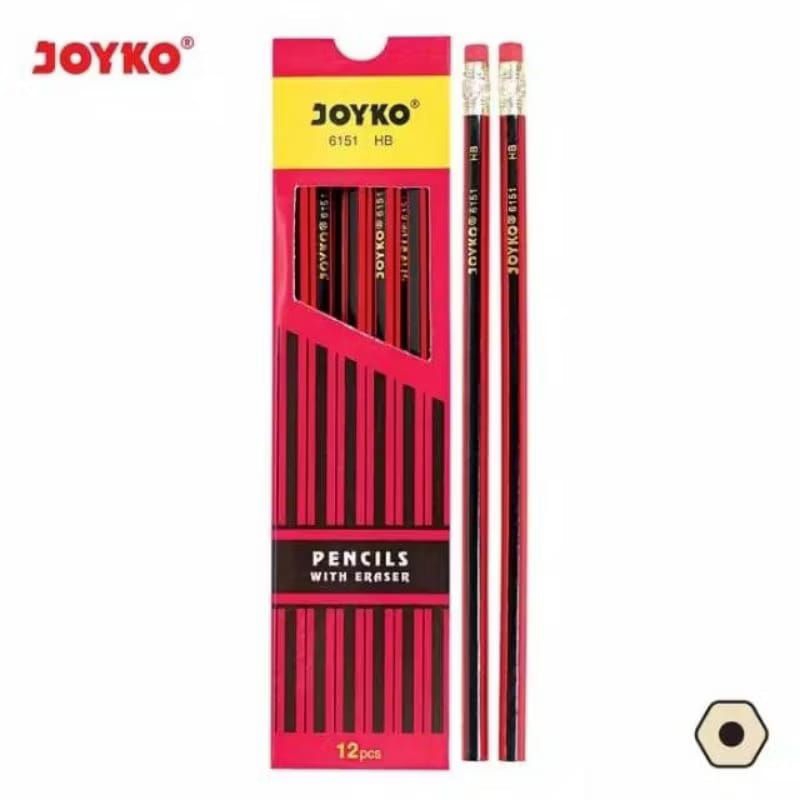 

Pensil Joyko HB PER PCS + Penghapus Pensil Anak Pensil Penghapus