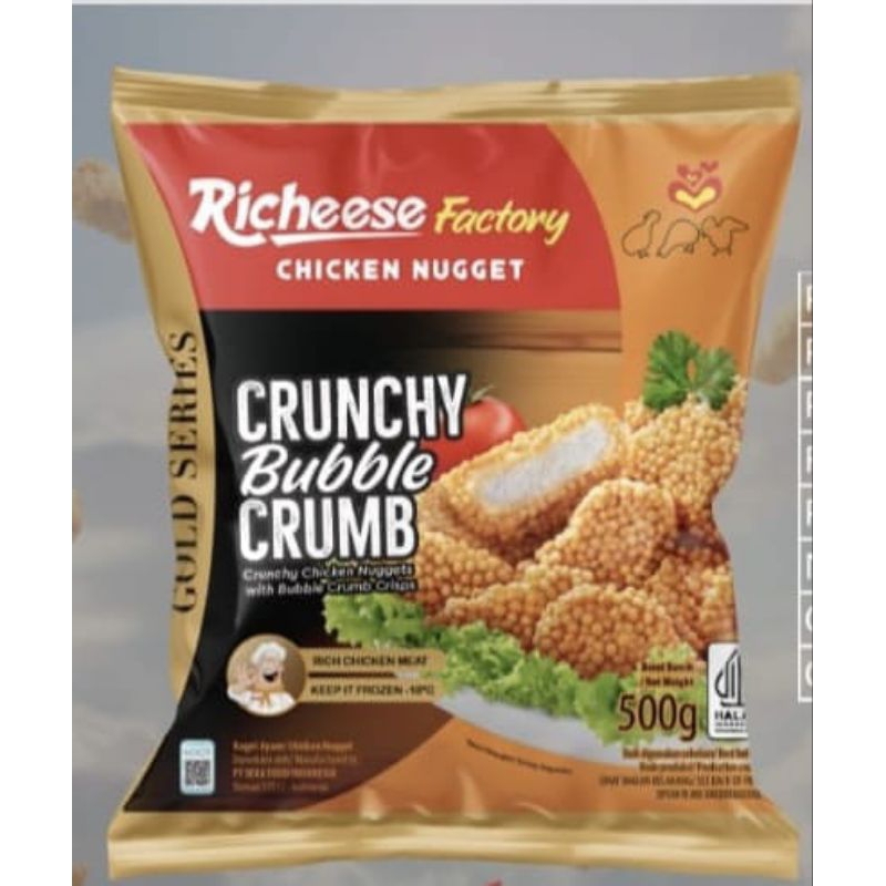 

Richeese Factory Crunchy bubble crumb chicken nugget 500gram