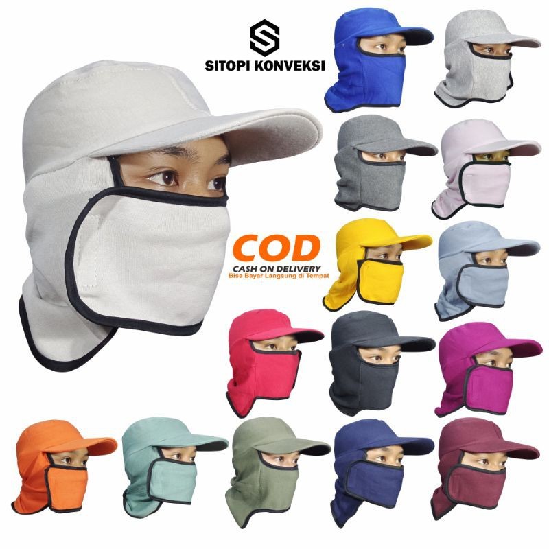 Topi Jepang Topi Masker Mancing Topi Petani Topi Jepang Anti Panas Topi Anti Debu VOL 2