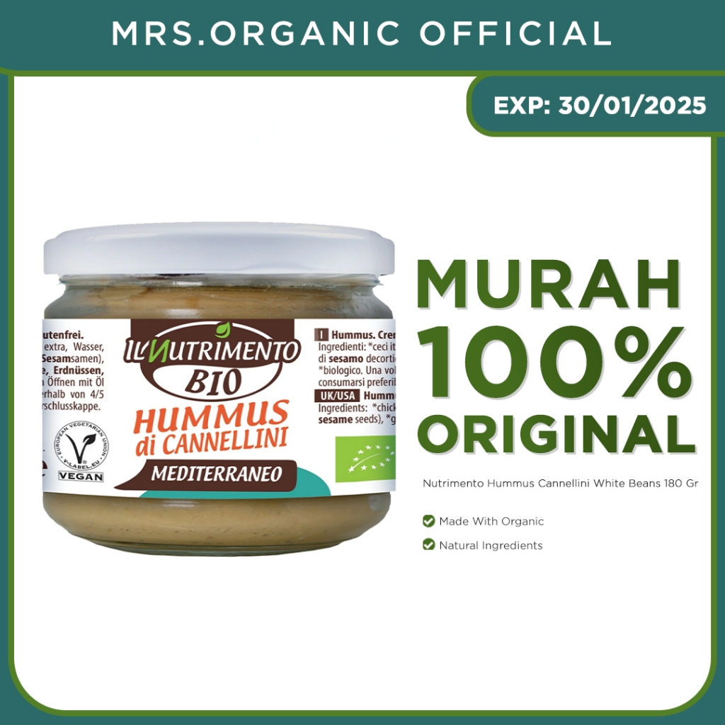 

Il Nutrimento Hummus Cannellini White Beans 180 Gr