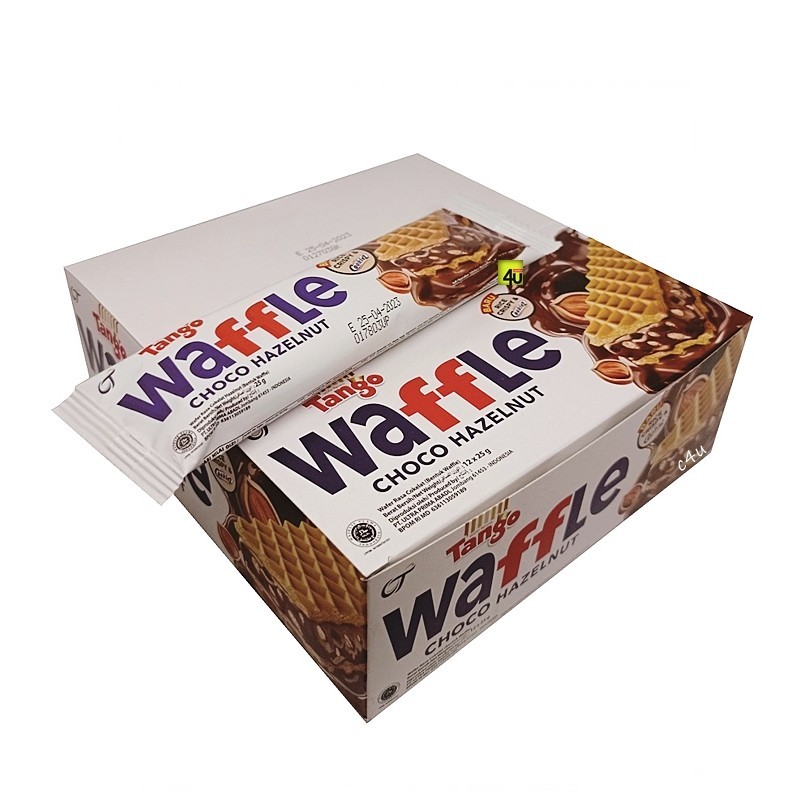 

Waffle tango wafer crispy choco hazelnut box isi 12