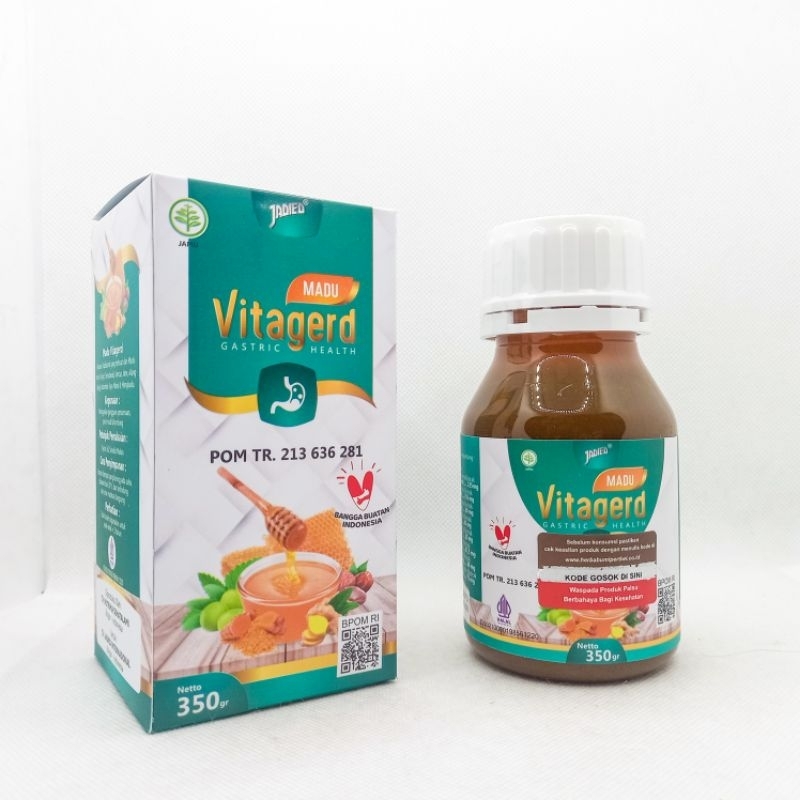 

Vitagerd - Madu Herbal Atasi Maag Gerd Asam Lambung Cemas Berlebihan anxiety disorder Netto 350 Gram