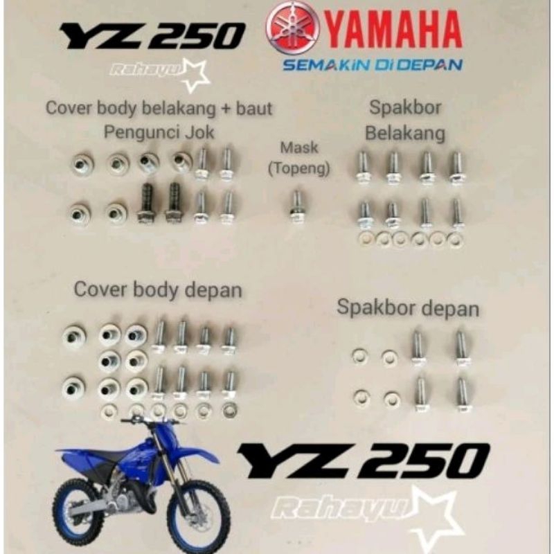 baut full body Yamaha YZ 250 terlengkap