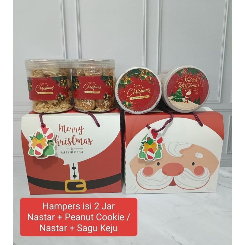 

Hampers Natal Kue kering isi 2 jar