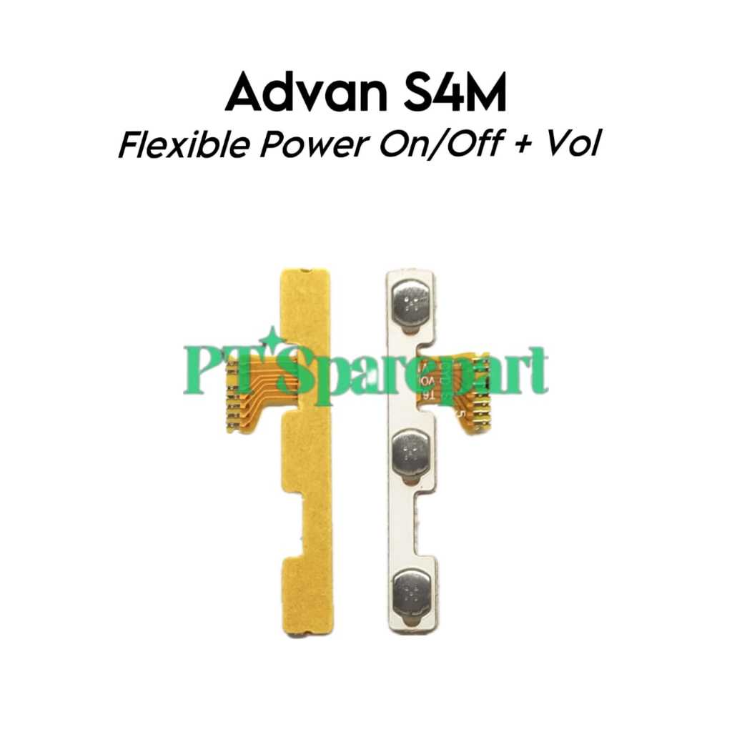 Flexible Konektor Connector Volume Power On Off Original Advan S4M