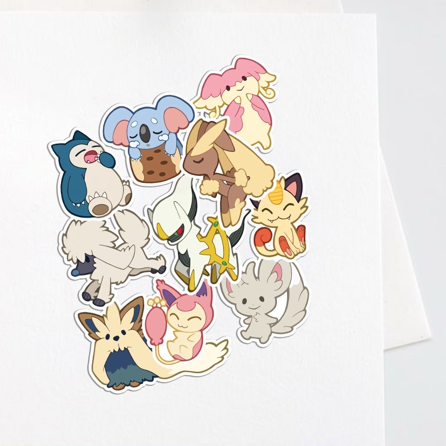 

Sticker Series Edition Pokemon Aesthetic Stiker Waterproof (10pcs) - Normal type