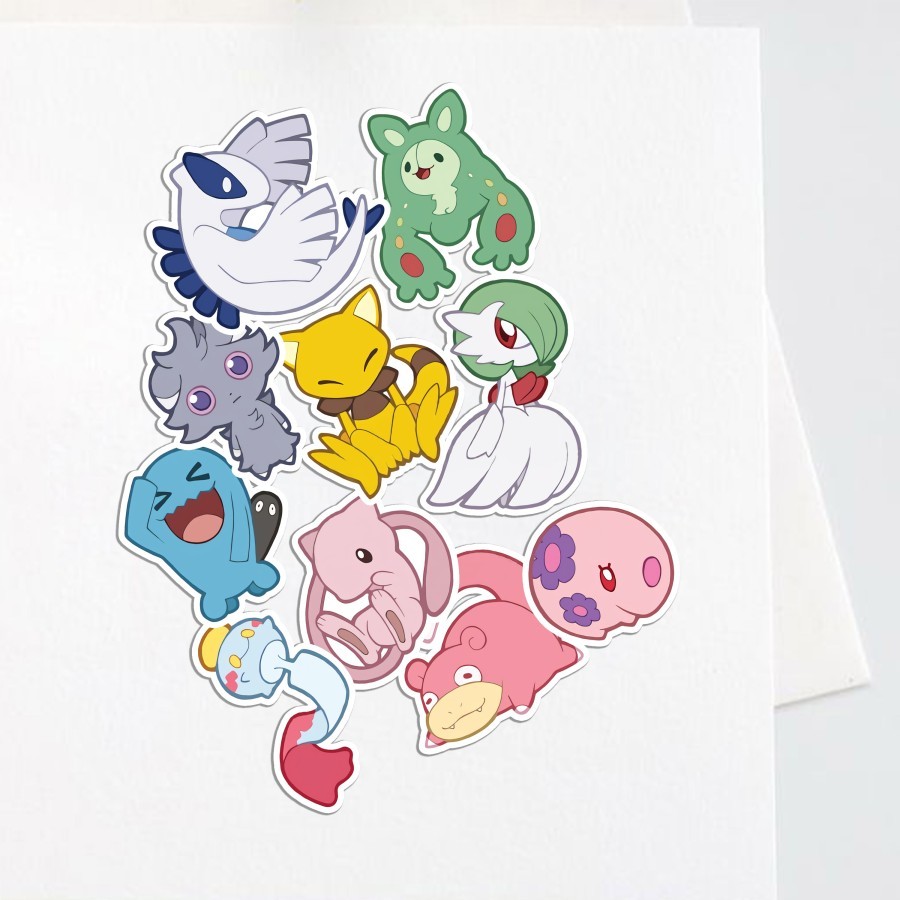 

Sticker Series Edition Pokemon Aesthetic Stiker Waterproof (10pcs) - Psychic type