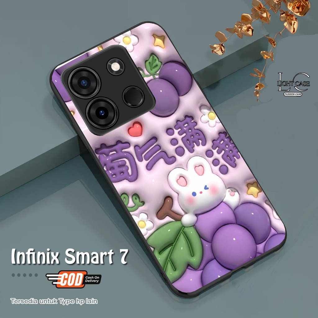 CASE GLOSSY INFINIX SMART 7 dan ALL TYPE SMARTPHONE & ANDROID Bisa request tipe Cassing Hp - Case Te