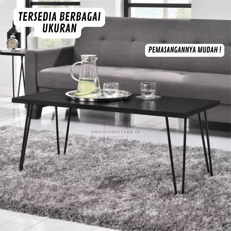 Meja Ruang Tamu Minimalis Estetik 120x60 120x40 100x50 100x40 80x50 80x40