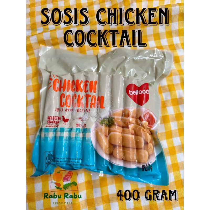 

BELFOODS sosis ayam cocktail 400gr chicken sausage sosis mini isi 32 pcs frozen food bekal sekolah anak