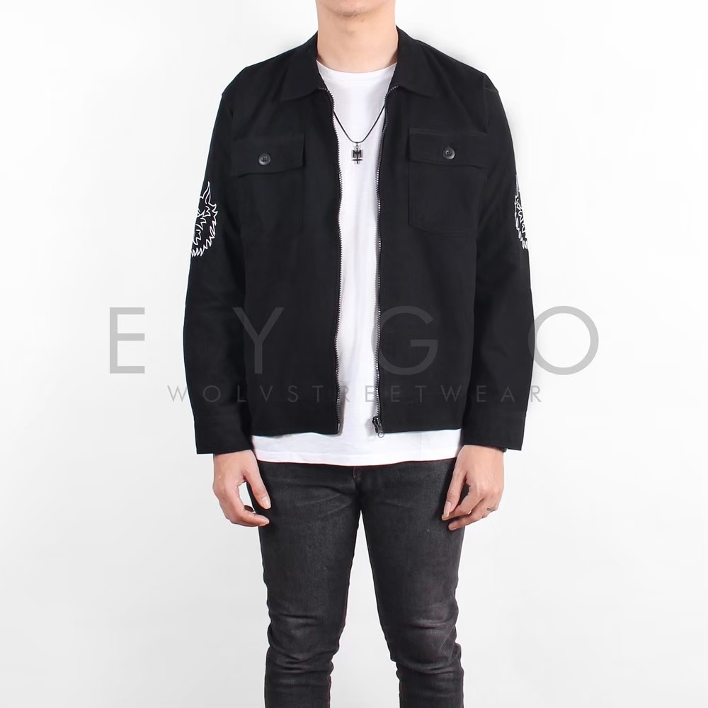 WOLV - Work Jacket Boxy Pria Eygo Snake WOLV