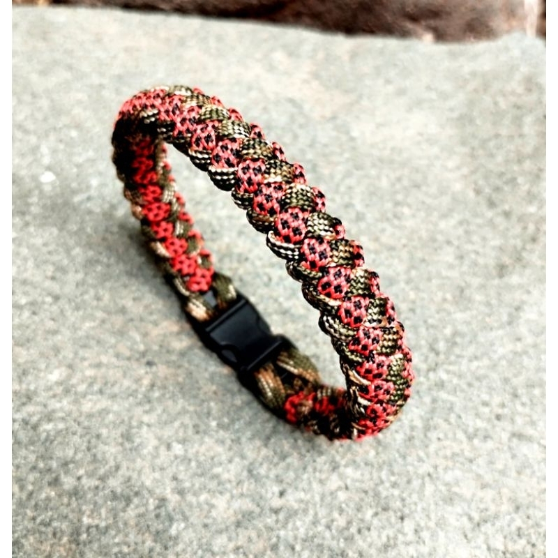 gelang paracord/gelang tali paracord/gelang tali hitam paracord/gelang pria/gelang tali keren